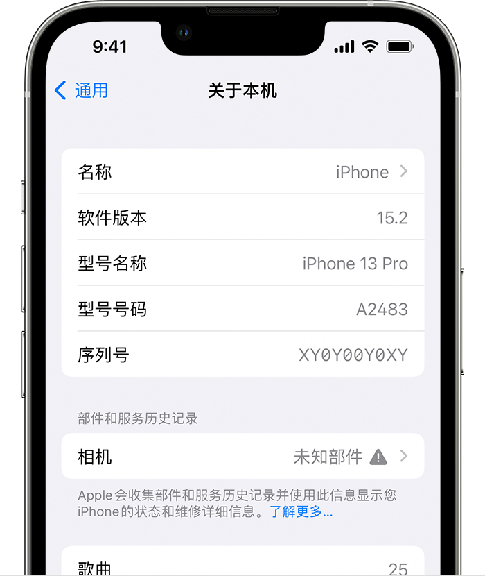 朝天苹果维修分享iPhone 出现提示相机“未知部件”是什么原因？ 