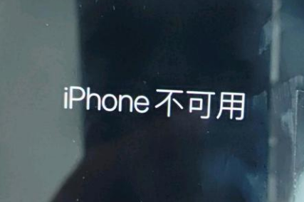 朝天苹果服务网点分享锁屏界面显示“iPhone 不可用”如何解决 