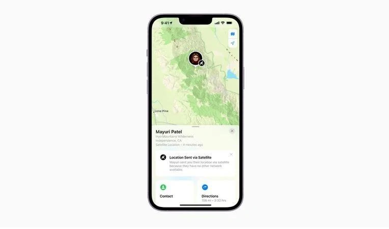 朝天苹果14维修分享iPhone14系列中 FindMy功能通过卫星分享位置方法教程 